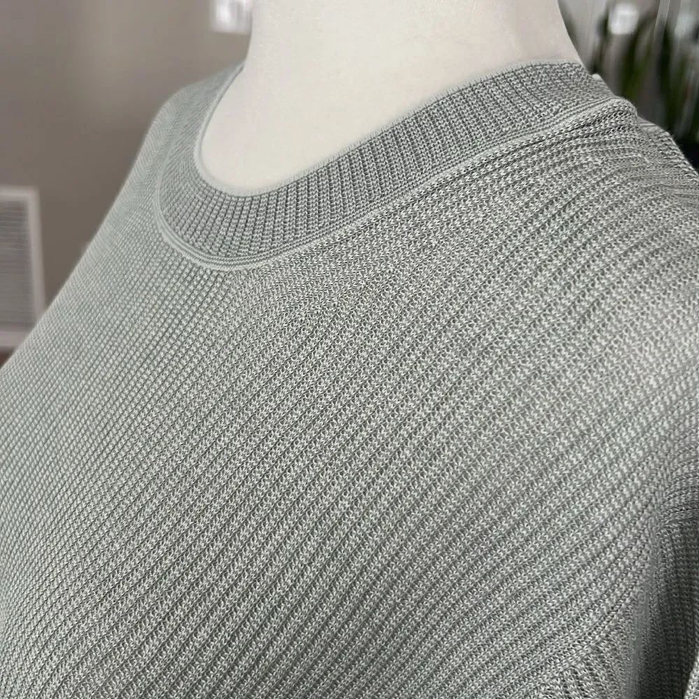 Vince Ribbed Cotton Sweater 3/4 Sleeves Top XXXL - Picture 8 of 14